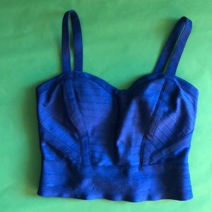 Wow Couture Electric Blue Bandage Top